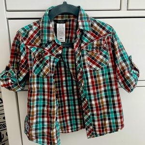 Guess plaid shirt